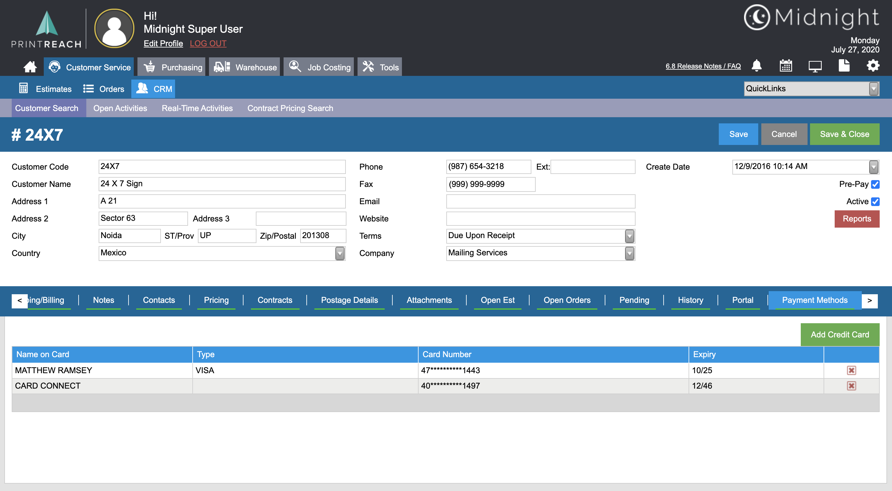 file location of cardminder